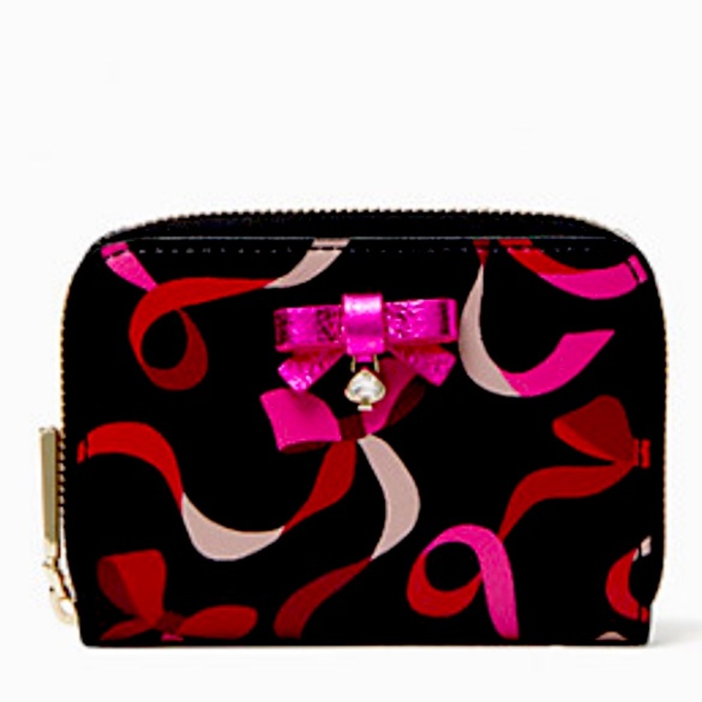New Kate Spade wrapping party small zip cardcase